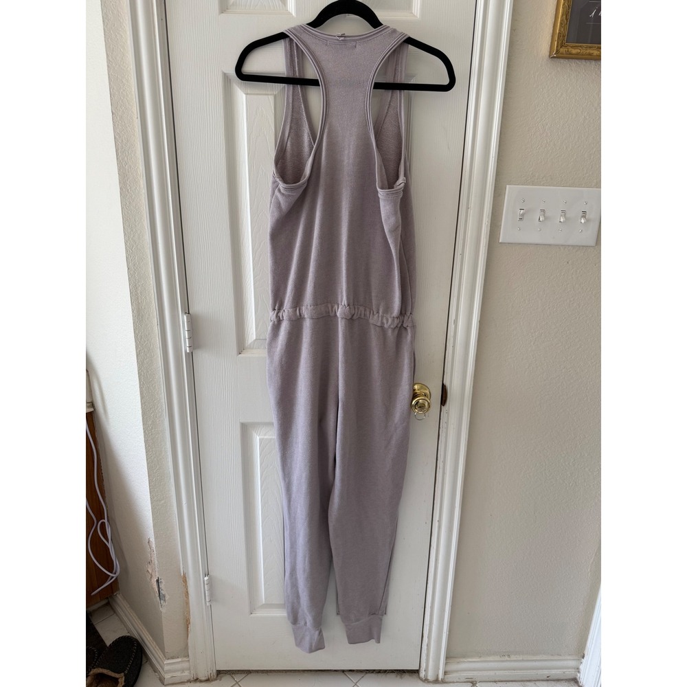 Young Fabulous & Broke Eberhart Jumpsuit Small Lavender Gray Racerback Jogger - Picture 4 of 7